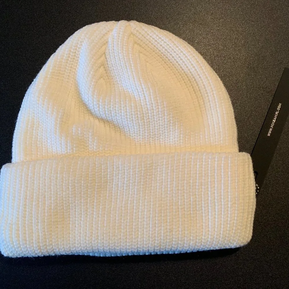 Amiri White & Black M.A Logo Beanie Embroidered - new with tags